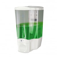 Simple fashion style clear plastic liquid touch soap dispenser