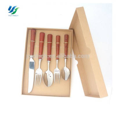 2017 Wooden Handle Stainless Steel Flatware Sets Oneida Flatware