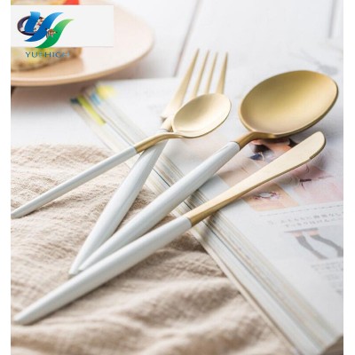 Elegant Stainless Steel Cutlery Set Travel Cooking Set