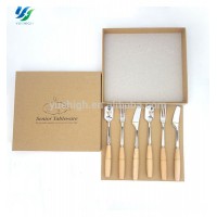 Exquisite Craft Luxury Rubber Handle Flatware Gold Plated Flatware Sets