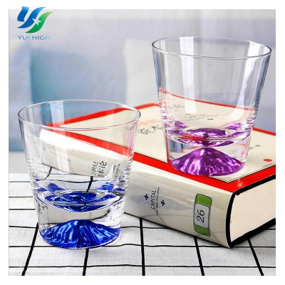 Restaurant Supplies Colorful Cup Glass 300ML Light Up Led Juice Glass